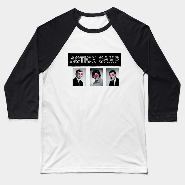 Action Camp - Death Discs Baseball T-Shirt by ActionCamp